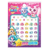 Vaikų nagų lipdukų rinkinys paaugliams Tingstar Catch 5 sezono vaikams (3 Parinktys) 1PCS