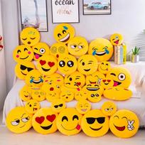 Emoji Išraiškos Pliušinis Žaislas Pagalvė - Mielas Animacinis Rankų Šildytuvas, Puikiai tinka įmonės renginiams ir dovanoms 15cm