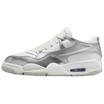 Air Jordan 4 RM Chrome Women Sneakers Silver White Summit-White HV5972-101 35.5