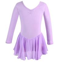 Mergaitei skirtas ilgomis rankovėmis baleto ir šokio kostiumas - Ruduo/Žiema. short sleeves, 120cm