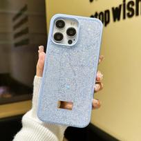Prabangus blizgus deimantinis dėklas telefonui Iphone 16 15 14 13 12 11 Pro Max Plus Stilingas moteriškas atsparus smūgiams galinis dėklas iphone 12 šviesiai mėlyna spalva