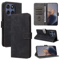 Atlenkiamas dėklas Motorola Moto Edge 60 Fusion, pagamintas iš PU odos, apsaugantis visą korpusą su [RFID blokavimu], atsparus smūgiams, patvarus, retro telefono dėklas Motorola Edge 60 Fusion juoda
