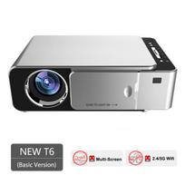 Yersida Projektorius T6 Full HD LED 2K 4K 4000 Liumenų 720p Nešiojamas Kino Projektorius Lauke Android Wifi Projektorius 3D Namų Kino Teatras Eu plug