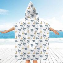 2024 Vaikų mikropluošto rankšluostis su gobtuvu - Greitai džiūstantis, gerai sugeriantis plaukimo apsiaustas ir paplūdimio chalatas Children's Microfiber Bathrobe