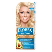 Florex Super ilgalaikiai plaukų dažai kremas - Suteikia jūsų plaukams gilų maitinimą, Padaro jūsų plaukus švelnius ir šilko blizgesio. Ultra-Blonde 12.0