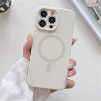 Madingas ryškus fluorescencinis skystas silikonas magnetinis Magsafe dėklas iPhone 16 15 14 13 Pro Max Plus belaidžio įkrovimo dangtelis For iPhone 16