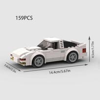 MOC F1 Miesto Greičio Sporto Čempionas Lenktyninis Automobilis Konstruktoriaus Kaladėlės Plyta R34 RX-7 Transporto Priemonė Superautomobilis Greiti ir Įsiutę MK4 Supra Vaikų Žaislai