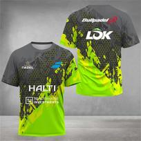 Vasarinis 3D spausdintas teniso treniruočių marškinėlis Greitai džiūstantis kvėpuojantis apvalia kaklo iškirpte trumpomis rankovėmis Švarkelis T-shirt Vyriška mada Atsitiktiniai sportiniai drabužiai S