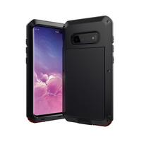 Metalinis 3-Proof telefono dėklas iPhone 11/13, Samsung S20/Note 20, Huawei P30 - Patvarus ir smūgiams atsparus dizainas. iPhone XS/X juoda