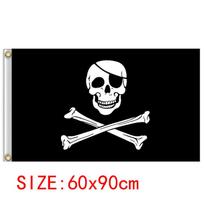 60*90cm Piratų baneris Piratų tema Gimtadienio vakarėlio dekoracijos Piratų laivo kaukolės vimpelo vėliavos Helovino vakarėlio dekorui Cosplay