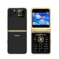 Naujas atlenkiamas mobilusis telefonas 4 SIM kortelės spartusis rinkimas stebuklingas balsas LED žibintuvėlis MP3 FM radijas 2,4  HD ekranas 2G GSM atrakintas mobilusis telefonas balta