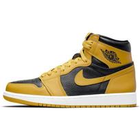 Air Jordan 1 Retro High OG Pollen Unisex sportbačiai geltoni juodi balta 555088-701 40