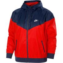 Nike Sportswear Windrunner Spalvų Blokų Treniruočių Striukė Su Gobtuvu Vyrams Išorinė Apranga Raudona DA0002-657 M