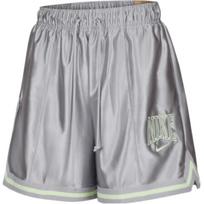 Nike As W Nsw Street 6 Satino Gx Mados Švelnūs Patogūs Sportiniai Šortai Moteriški šortai Sidabriniai HJ0164-077 XS gray