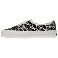 Comme Des Garçons x Vans Authentic 44 Universalūs Patogūs Patvarūs Žemi Bėgimo Batai Unisex Sportbačiai Juodi Balti VN000EEUUY6 40