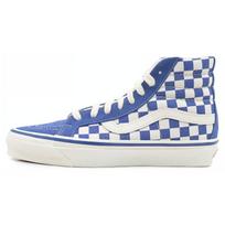Vans Sk8 Patogūs Lengvi Aukšto Viršaus Drobės Batai Unisex Sportbačiai Mėlyni Balti VN000CTBMBL 37 white