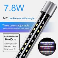 Akvariumo šviesa LED plataus kampo vandeniui atspari žuvų akvariumo lempa panardinama didelio ryškumo RGB akvariumo dekoravimo šviesa augalų auginimui 27-57cm