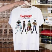 Gorillaz PUNK ROCK Animacinis Juokingas Marškinėlis Vyrams Naujas Laisvalaikio Trumpomis Rankovėmis ChakaKhan Noodle Marškinėlis Homme Manga Unisex Marškinėliai XL