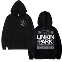 Roko grupės Linkin Park Pasaulinės Ekskursijos Vyriškas Rudens/Žiemos Džemperis su Gobtuvu Harajuku Stiliaus Madingas Gatvės Šiltas Ilgomis Rankovėmis Megztinis Drabužis S