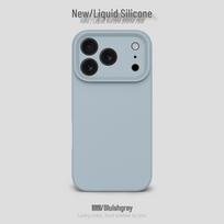 Skysto silikono oro pagalvės smūgiams atsparus telefono dėklas Apple 17Promax - vientisos spalvos, smulkių skylučių dizainas moterims iPhone 17 Pro
