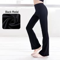 Juodos praplatėjusios šokių kelnės vaikams Lotynų Amerikos ir Džiazo treniruotėms 110cm black