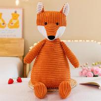 Cute Striped Little Fox Doll Plush Toy Hug Fox Doll Children's Soothing Ragdoll Birthday Gift 40cm（0.2kg）