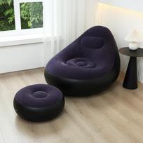 Aksominis pripučiamas gultas: Sulankstoma sofa su daiktadėže ir atlošu Sofa Set