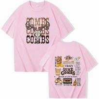 Western Luke Combs Country Music T-Shirts Man Woman Harajuku O-Neck Short Sleeve Anime Shirts Fans Gift S