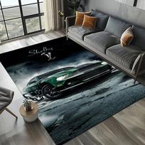 3D F-Ford Mustang lenktyninio automobilio motociklo kilimas svetainei, miegamajam, namų sofos dekoravimui, vaikiškas kilimas, neslystantis grindų kilimėlis 40x60cm( 15x23in )