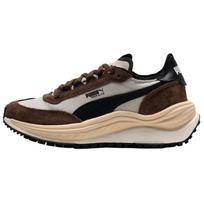 Puma Rider Elite Audinys Sintetinė Oda Žieminiai Patogūs Patvarūs Kvėpuojantys Žemi Gyvenimo Būdo Laisvalaikio Batai Unisex sportbačiai Ruda Juoda 403301-01 41