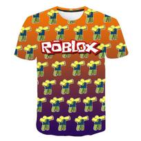 2025 Roblox Vaikų Marškinėliai Berniukams Žaidimų Sportiniai Marškinėliai Vaikams Animacinių Filmų Trumpomis Rankovėmis Viršus 3D Spausdinimas Laisvalaikio Gatvės Harajuku Drabužiai 110