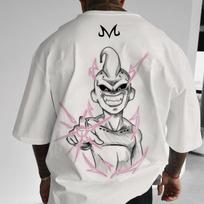 „Dragon Ball Majin Buu“ vasaros marškinėliai anime Harajuku vyrams ir moterims, laisvalaikio, sportiniai, laisvalaikio, patogūs, dideli, trumpomis rankovėmis S