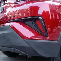 Skirta Toyota C-HR CHR 2016 2017 2018 Automobilio priekinio / galinio rūko žibinto dangtelio apdailai galinio galinio buferio rūko žibinto lempos formavimui Front ABS Chrome