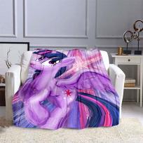 „My Little Pony“ antklodės „Unicorn“ flanelinės antklodės „Super Minkštos“ antklodės „Sofos sofos“ Svetainės Animacinių filmų antklodės 75x90cm