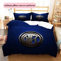 FC Internazionale Milano Rašto Patalynė Namų Dekoras Gimtadienio Dovana (1 * užvalkalas antklodei + 2 * užvalkalai pagalvėms, be užpildo) 135x200cm