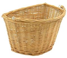 Krepšelis priekiui Azimut Wicker Hooks Natural 34x26x22cm