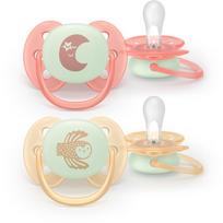 Philips Avent Ultrasoft Night SCF094/02 0-6m čiulptukas Neutral 2 vnt.