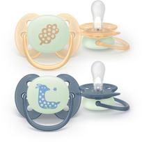 Philips Avent Ultrasoft Night SCF094/03 6-18m čiulptukas Neutral 2 vnt.