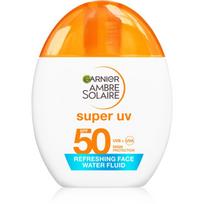 Garnier Ambre Solaire Super UV veido fluidas apsaugai nuo saulės su hialurono rūgštimi SPF 50 40 ml