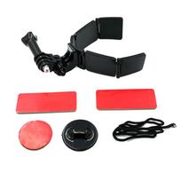 Pilno veido šalmo smakro tvirtinimo laikiklis Hero 11 10 9 8 7 Dji Insta360 kameros dirželiui Sulankstomas priekinis smakro tvirtinimo priedas 1PCS