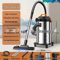 Trys viename drėgnas/sausas dulkių siurblys su HEPA filtru ir universaliu ratuku, nerūdijančio plieno dizainas EU Standard**Not for Domestic Use