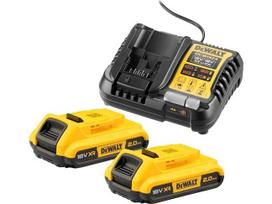 Dewalt Dcb1104d2 18v Xr 2x2ah įkrovimo rinkinys su greitu įkrovikliu