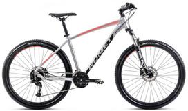 Dviratis Romet Rambler R7.4 2025 silver-red-graphite-18" / M