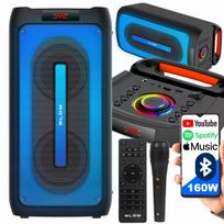 Boombox – nešiojamas garsiakalbis su RGB, karaoke, mikrofonu ir pulteliu