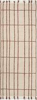 Ferm Living Kilimas Sen languotas, 80 x 200 cm, smėlio ir rudos spalvos