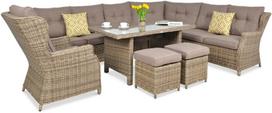 Lauko baldų komplektas TRIVENTO DINING, Brown