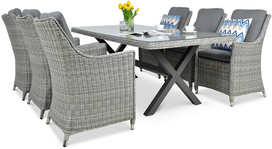 Lauko baldų komplektas NAPOLI 6/200, Stone Grey