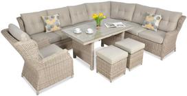 Lauko baldų komplektas TRIVENTO DINING, Light Beige