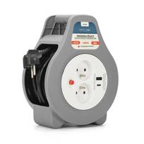 Montis Namų ilgintuvas su USB 10m MT188 2 AC jungtys