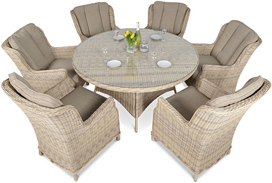 Lauko baldų komplektas RAVENA 6+1, Beige